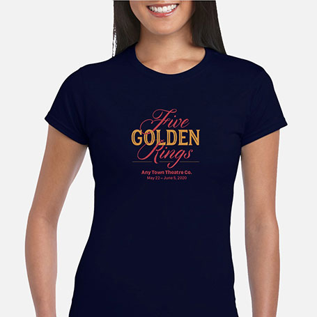 5 GOLDEN RINGS: A Greeting Card Channel Holiday Musical Cast & Crew T-Shirts