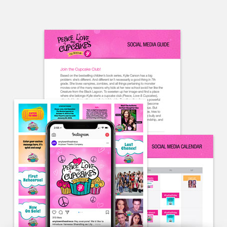 Peace, Love and Cupcakes: The Musical JV Promotion Kit & Social Media Guide