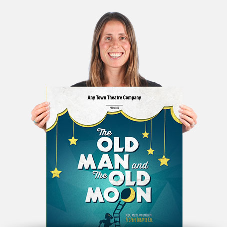 The Old Man and the Old Moon | Large Cast Official Show Artwork