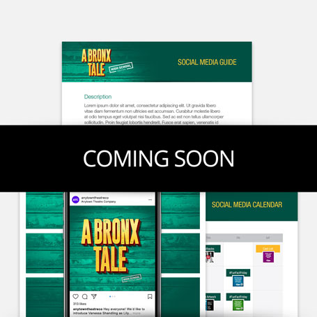 A Bronx Tale (High School Edition) Promotion Kit & Social Media Guide