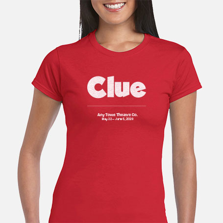 Clue: On Stage Cast & Crew T-Shirts