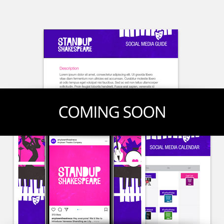 Standup Shakespeare Promotion Kit & Social Media Guide