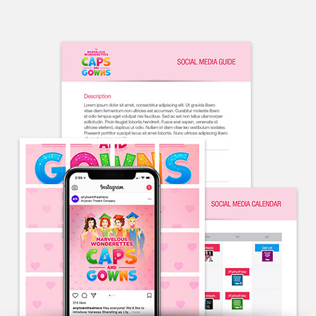 The Marvelous Wonderettes: Caps and Gowns Promotion Kit & Social Media Guide