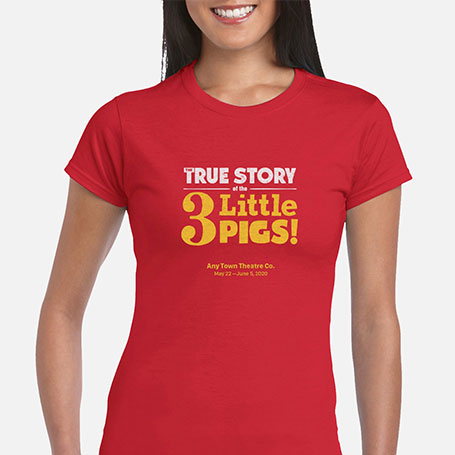 The True Story of the 3 Little Pigs! Cast & Crew T-Shirts
