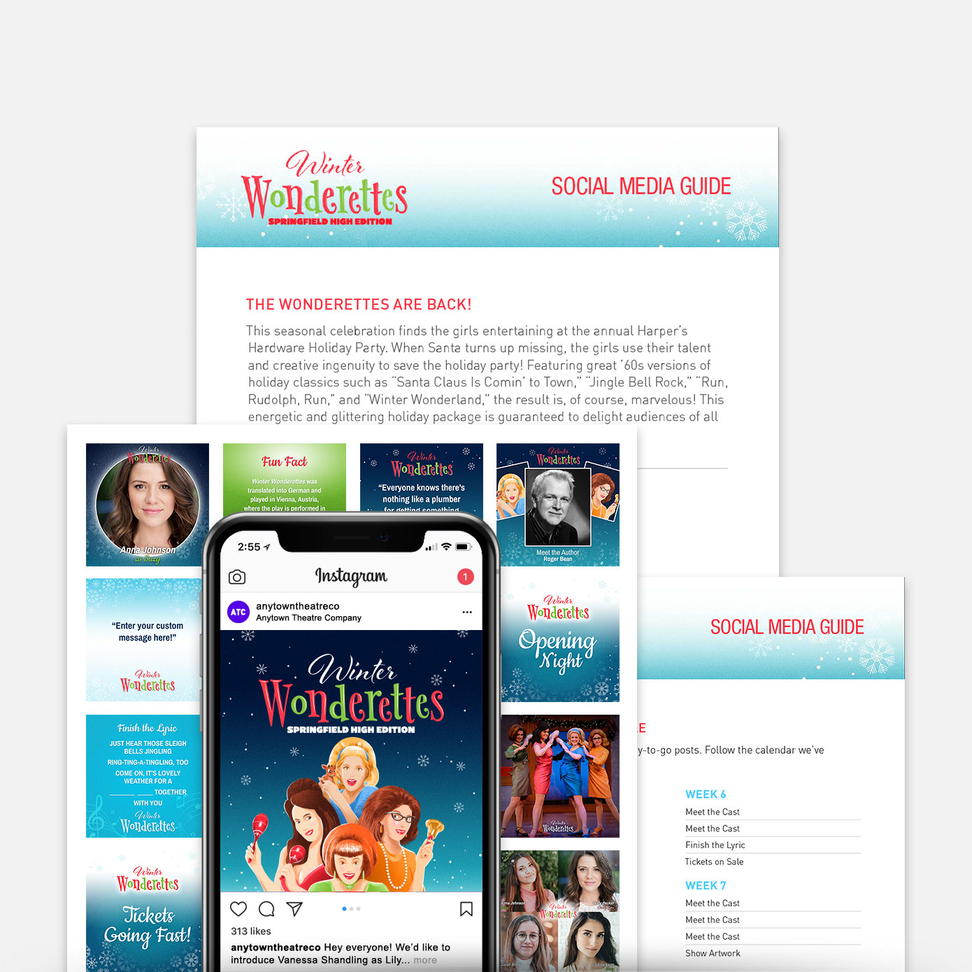 Winter Wonderettes  (Springfield High Edition) Promotion Kit & Social Media Guide